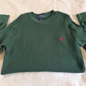 Polo by Ralph Lauren Green Long Sleeve Kids Tee